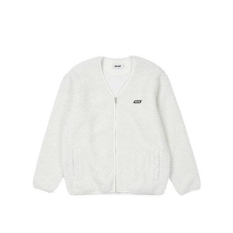 Palace SHEARLING CARDIGAN WHITE