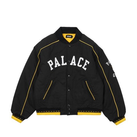 PALACE GOATS VARSITY JACKET BLACK