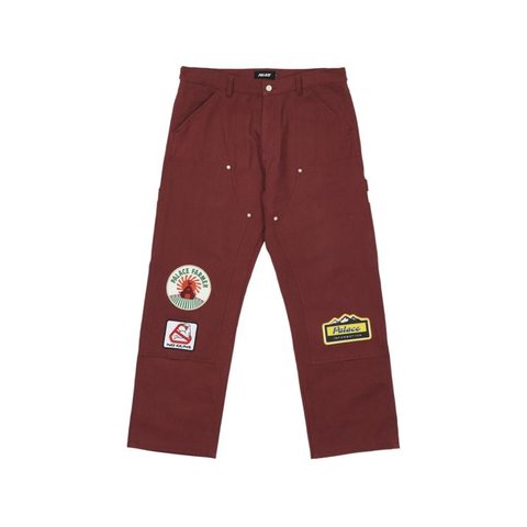 Palace BADGE WORK TROUSER WINE