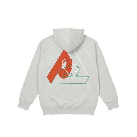 Palace BIG P HOOD GREY MARL - Colorway
