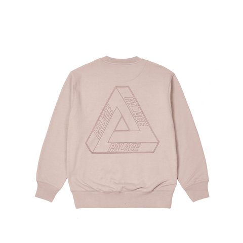 Palace TRI-STITCH CREW PINK - Colorway
