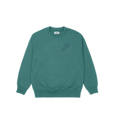 Palace TRI-STITCH CREW TEAL