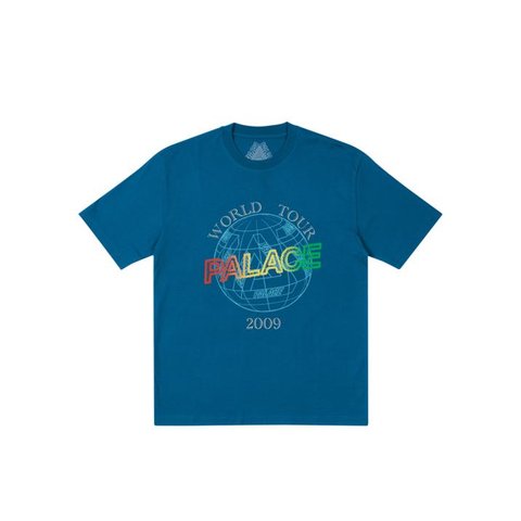 Palace WORLD TOUR T-SHIRT BLUE