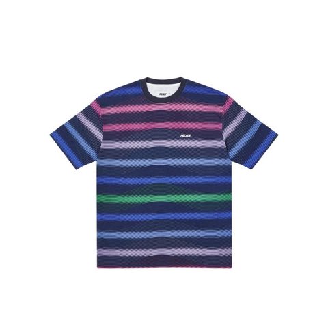 Palace WAVEY STRIPE T-SHIRT NAVY