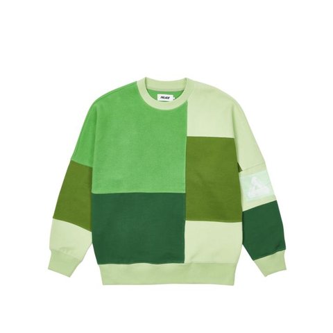 Palace COLOUR BLOCK CREW GREENS
