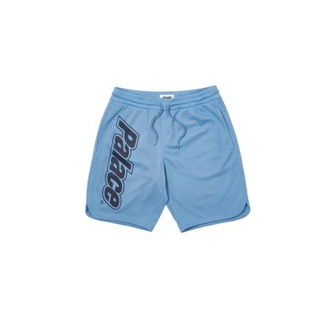 LOWERCASE FONT SHORTS LIGHT BLUE