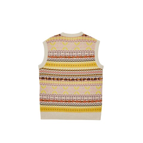 Palace FAIRISLE KNIT VEST BROWN - Colorway