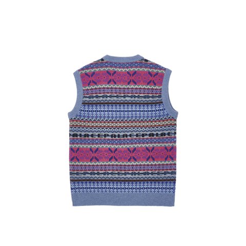 Palace FAIRISLE KNIT VEST PURPLE - Colorway