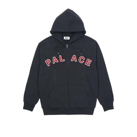Palace FELT LETTERS ZIP HOOD NAVY
