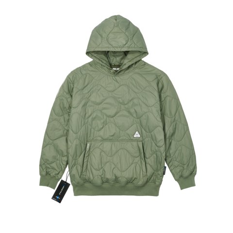 Palace PERTEX QUILTER HOOD OLIVE - Colorway