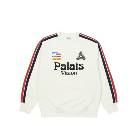 FLAG STRIPE CREW WHITE