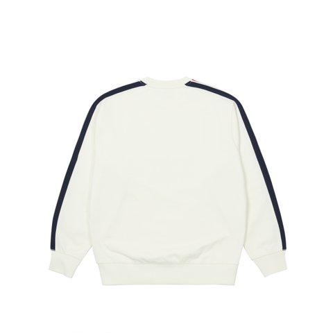 Palace FLAG STRIPE CREW WHITE - Colorway