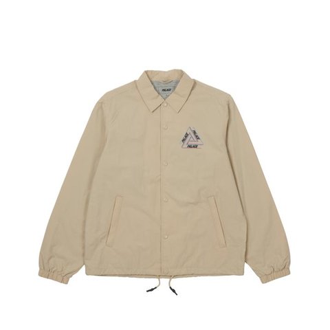 TRI OUTLINE COACH JACKET TAN