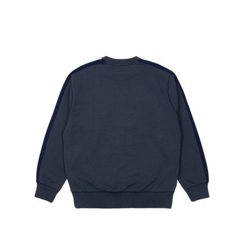 Palace FLAG STRIPE CREW NAVY - Colorway