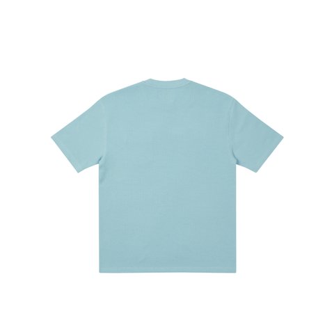 Palace WAFFLE OVERLOCK T-SHIRT LIGHT BLUE - Colorway