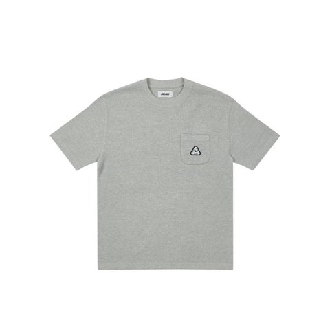 Palace WAFFLE OVERLOCK T-SHIRT GREY MARL
