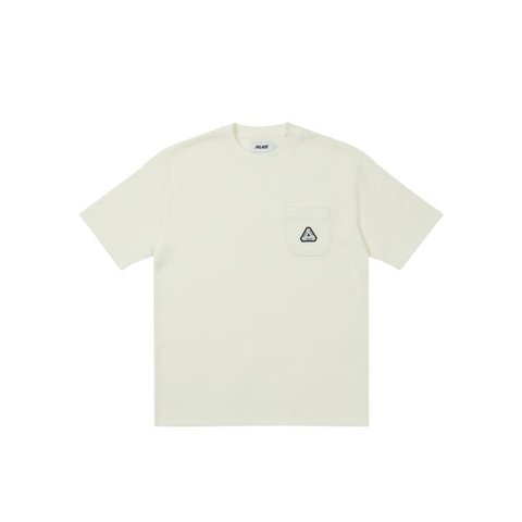 Palace WAFFLE OVERLOCK T-SHIRT NATURAL WHITE