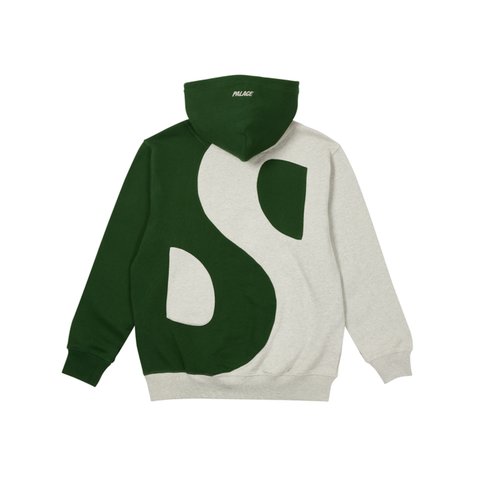Palace YIN YANG HOOD GREY MARL / GREEN - Colorway