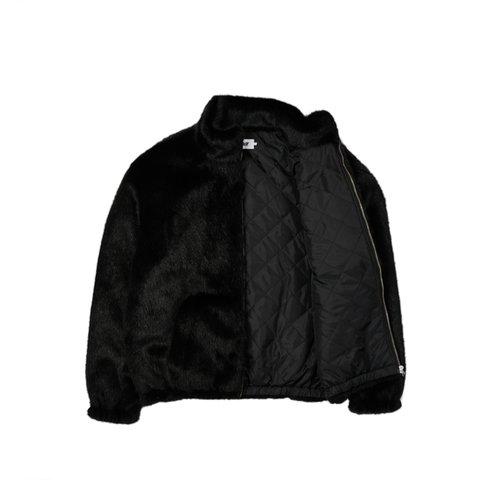 Palace FAUX FUR JACKET BLACK - Colorway