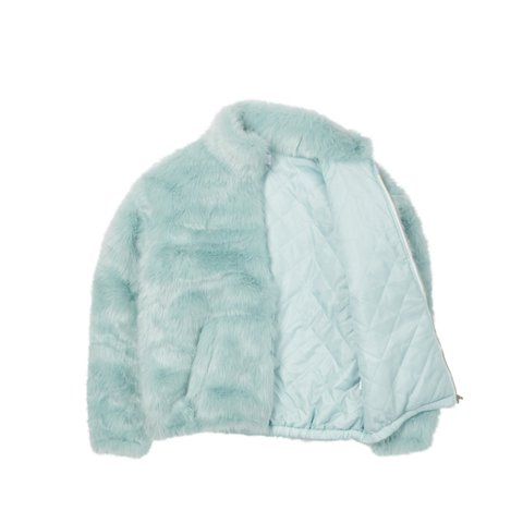 Palace FAUX FUR JACKET ICEY BLUE - Colorway