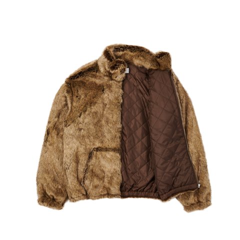 Palace FAUX FUR JACKET TAN - Colorway