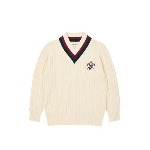 Palace CRICKET JUMPER ECRU