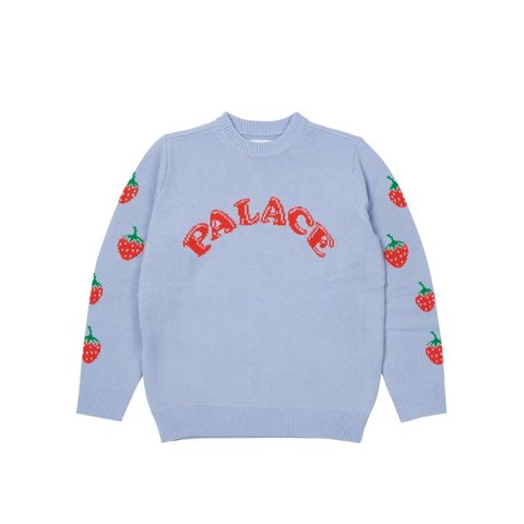 Palace STRAWBERRY KNIT BABY BLUE