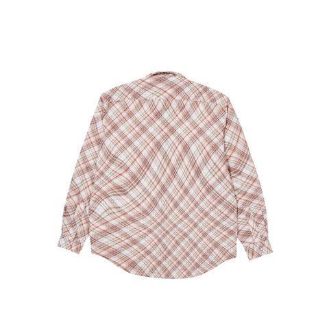 Palace WARP CHECK SHIRT RED - Colorway