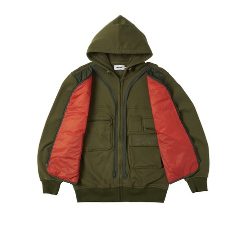 Palace TACTICAL ZIP HOOD THE DEEP GREEN - Colorway