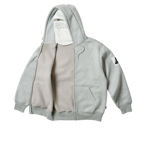 Palace FACEMASK SHEARLING THERMAL HOOD GREY - Colorway