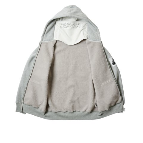 Palace FACEMASK SHEARLING THERMAL HOOD GREY - Colorway
