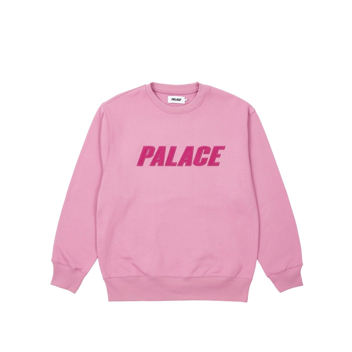 Palace IRIDESCENT APPLIQUE CREW ULTRA MAUVE (Spring 2023) - $148.00