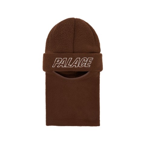 Palace FLEECE FACEWARMER BEANIE MOCHA - Colorway