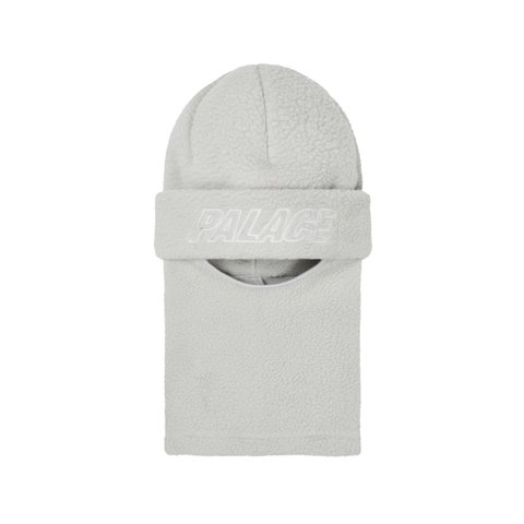 Palace FLEECE FACEWARMER BEANIE GREY - Colorway