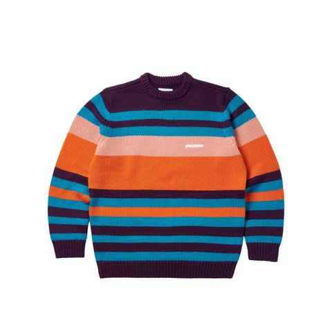 Palace HEAVY STRIPE KNIT ORANGE - Colorway