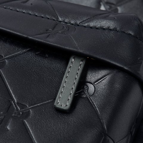 PAL-M-GRAM LEATHER BACKPACK MIDNIGHT BLUE