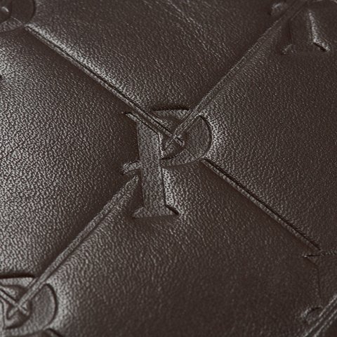 Palace PAL-M-GRAM LEATHER BACKPACK BROWN - Colorway