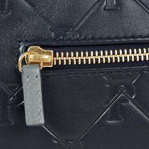 Palace PAL-M-GRAM LEATHER WASHBAG MIDNIGHT BLUE - Colorway