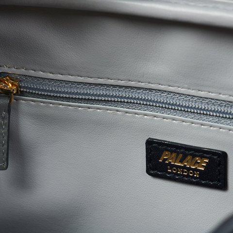 Palace PAL-M-GRAM LEATHER WASHBAG MIDNIGHT BLUE - Colorway