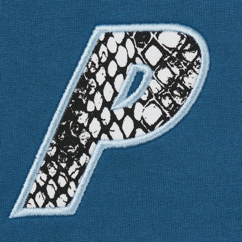 P-3 SNAKE APPLIQUE HOOD TEAL