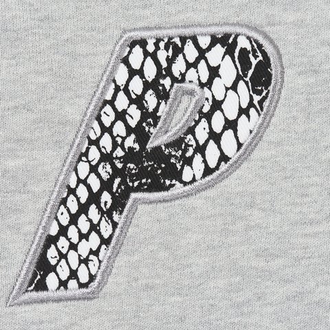 Palace P-3 SNAKE APPLIQUE HOOD GREY MARL - Colorway