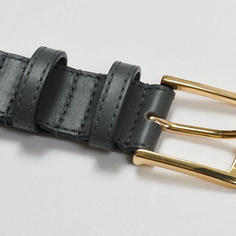 PAL-M-GRAM LEATHER BELT MIDNIGHT BLUE