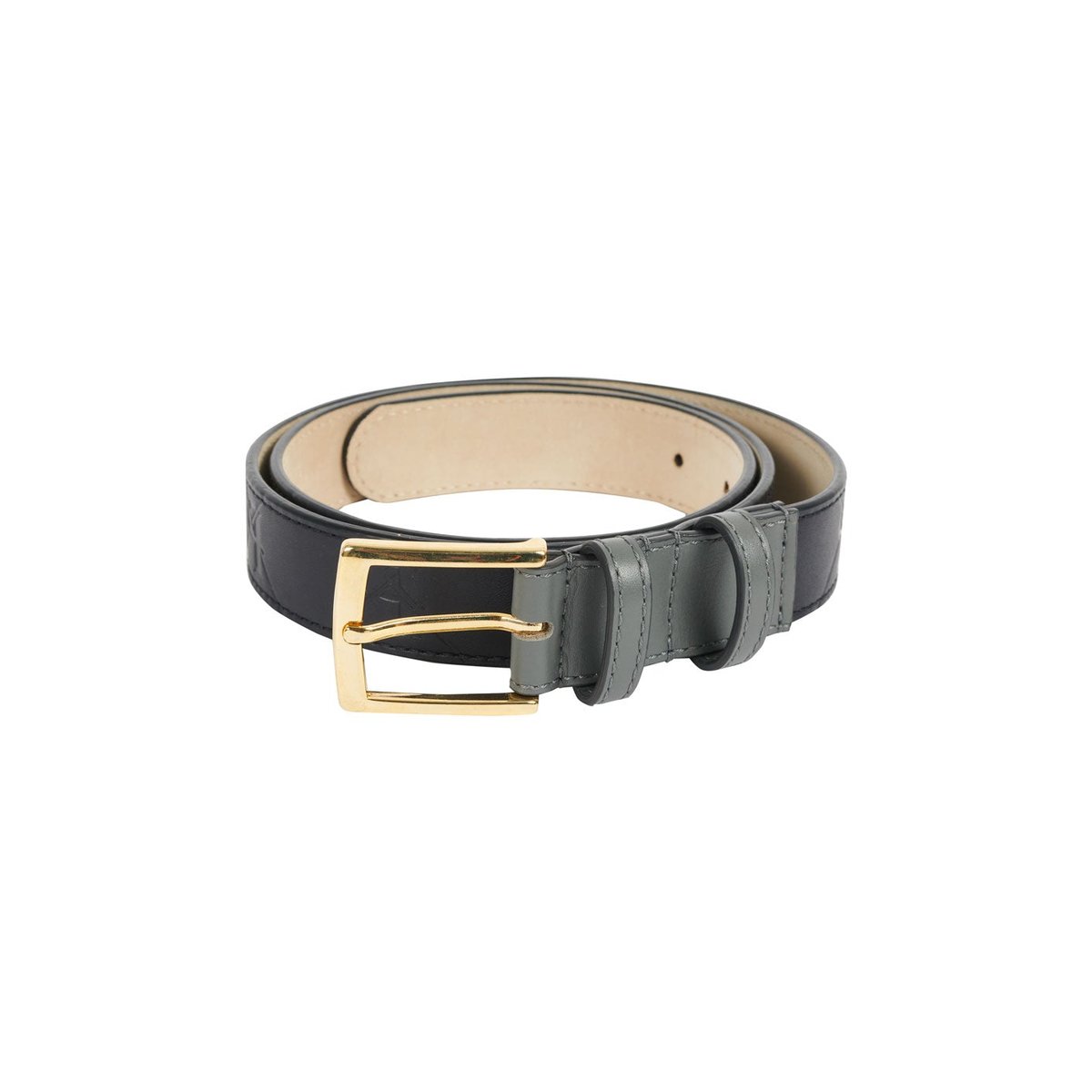 PAL-M-GRAM LEATHER BELT MIDNIGHT BLUE