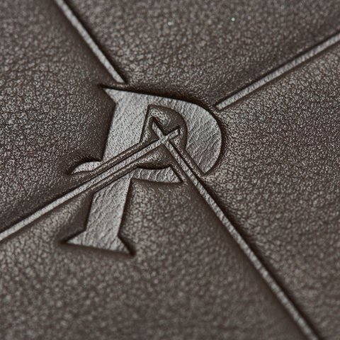 Palace PAL-M-GRAM LEATHER ZIP WALLET BROWN - Colorway