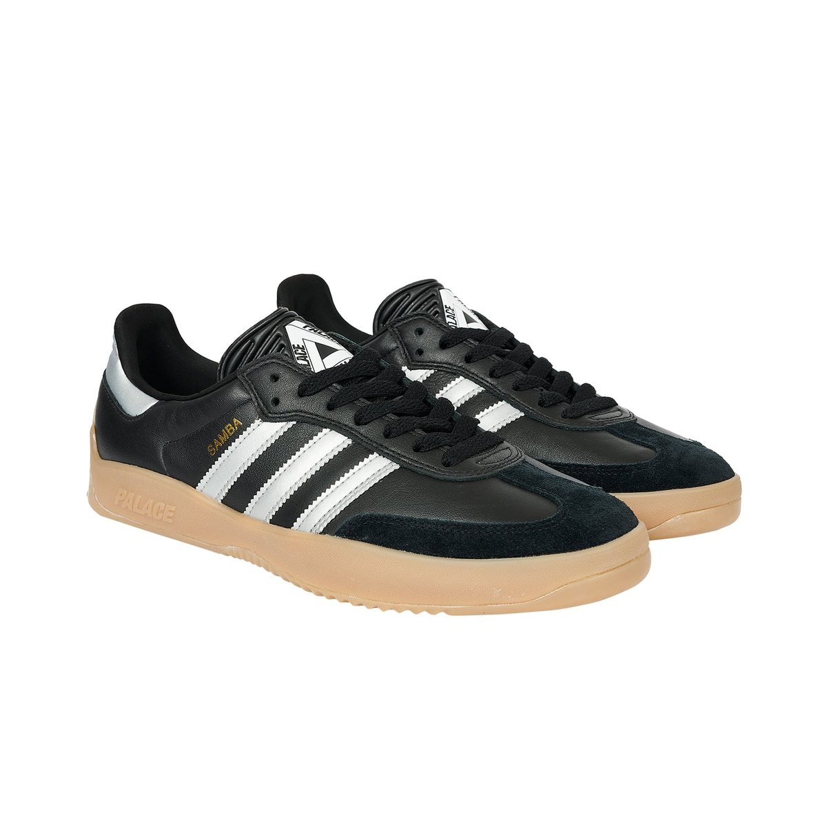 Palace ADIDAS PALACE PUIG SAMBA CORE BLACK / SILVER METALIC / GUM (Spring 2023) - €98.00