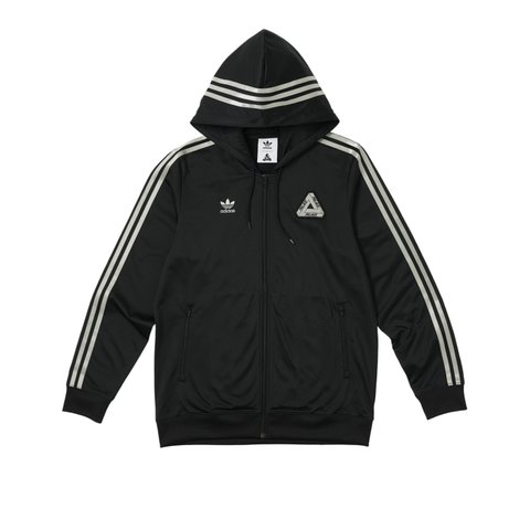 ADIDAS PALACE HOODED FIREBIRD TRACK TOP BLACK