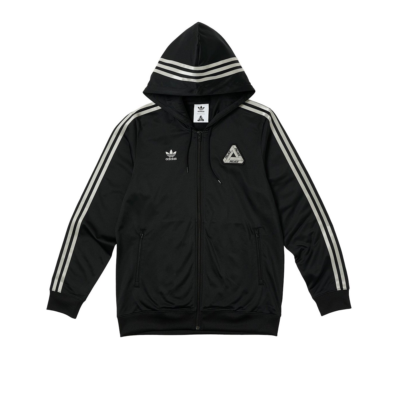 ADIDAS PALACE HOODED FIREBIRD TRACK TOP BLACK