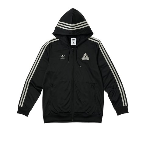 ADIDAS PALACE HOODED FIREBIRD TRACK TOP BLACK