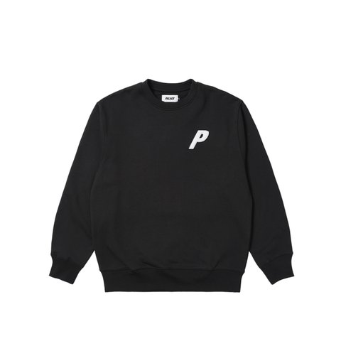 Palace FLEECE TRI-FERG CREW BLACK - Colorway