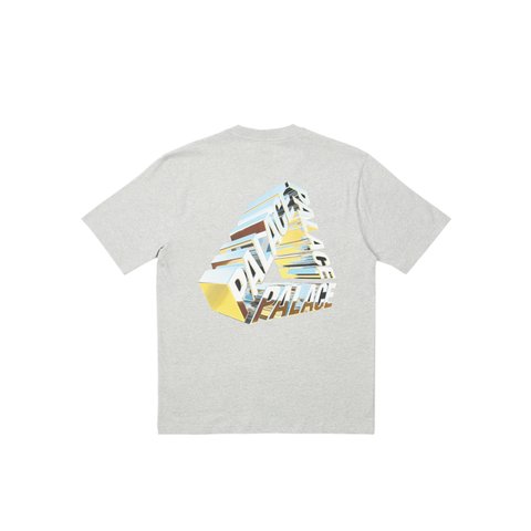 Palace TRI-CHROME T-SHIRT GREY MARL - Colorway